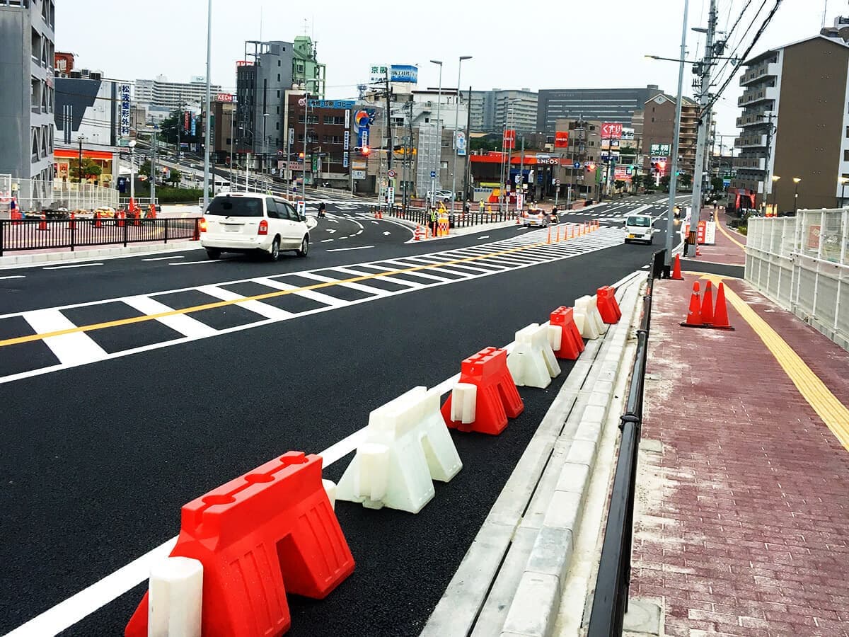 枚方藤阪線 道路改良工事　大阪府公共工事の画像