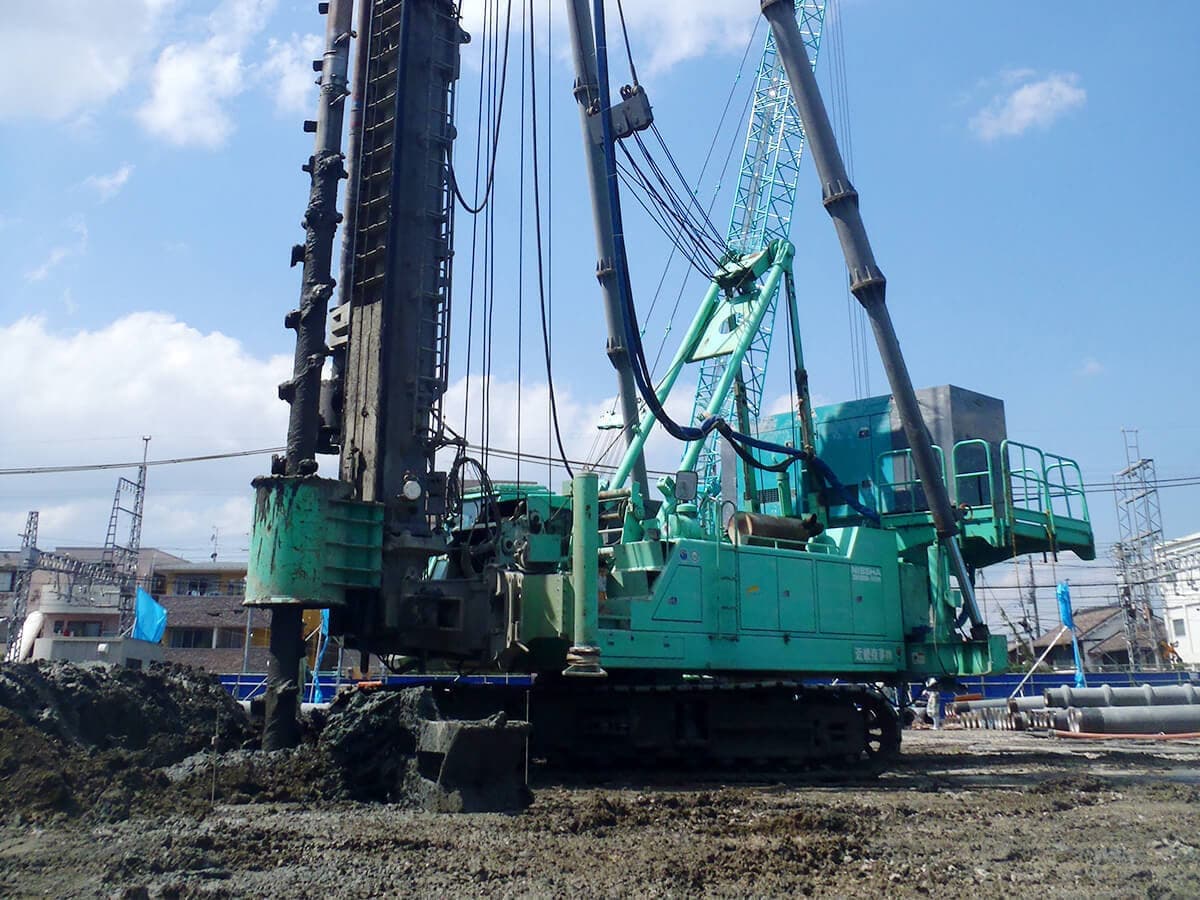 水みらいセンター　基礎工事　大阪府公共工事の画像