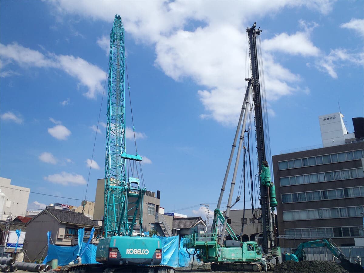 水みらいセンター　基礎工事　大阪府公共工事の画像